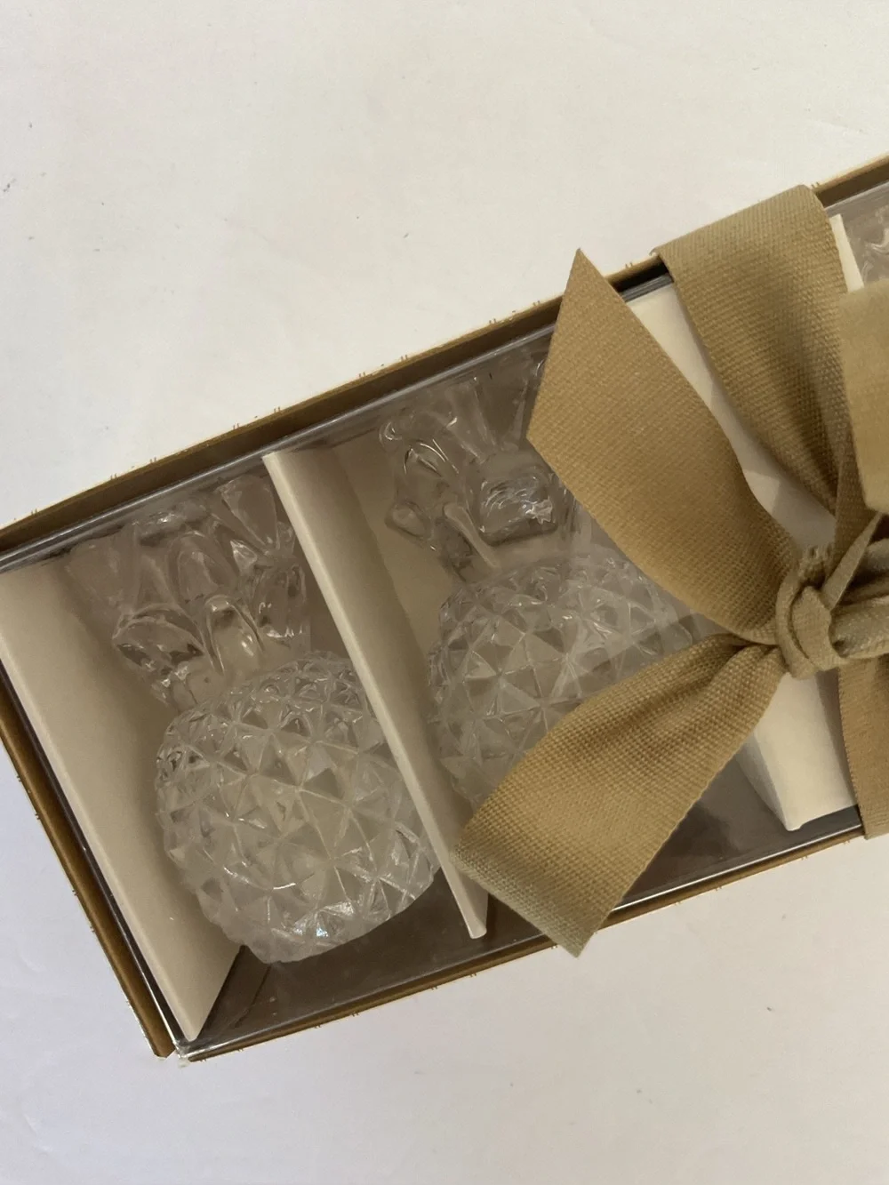 Williams Sonoma Tiny Tapers Pineapple Candleholders NWT